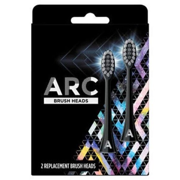 Brand New ARC Brush Heads 2 Count, Black. - Picture 1 of 3